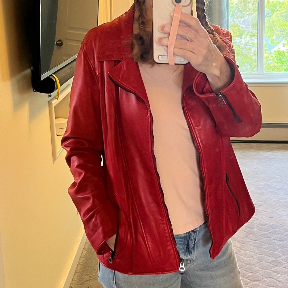 Italian Leather Jacket size Large